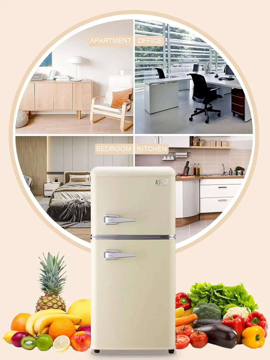 Complete Home And Apparel Krib Bling Compact Refrigerator