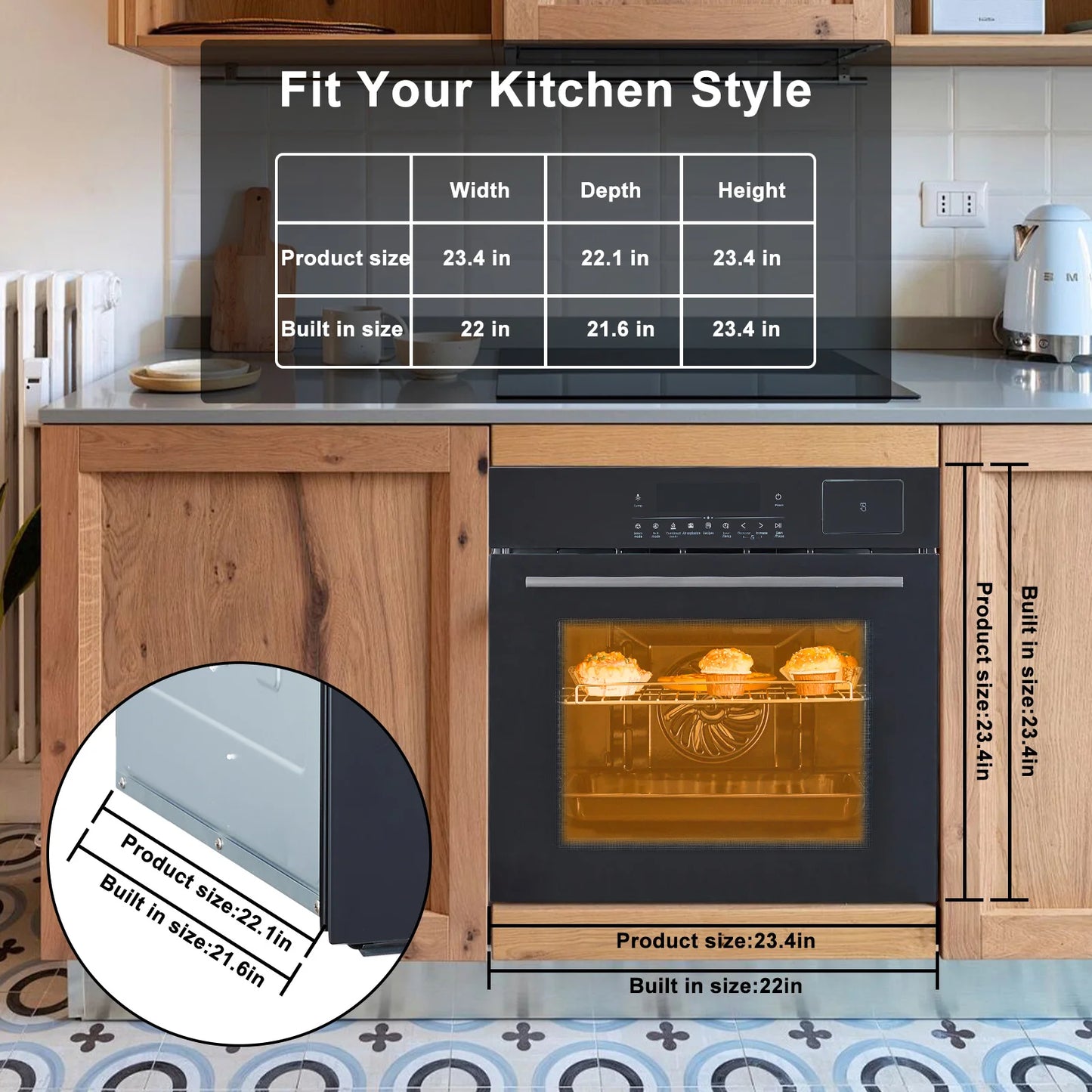 Complete Home And Apparel Electric Wall Oven With Air Fry