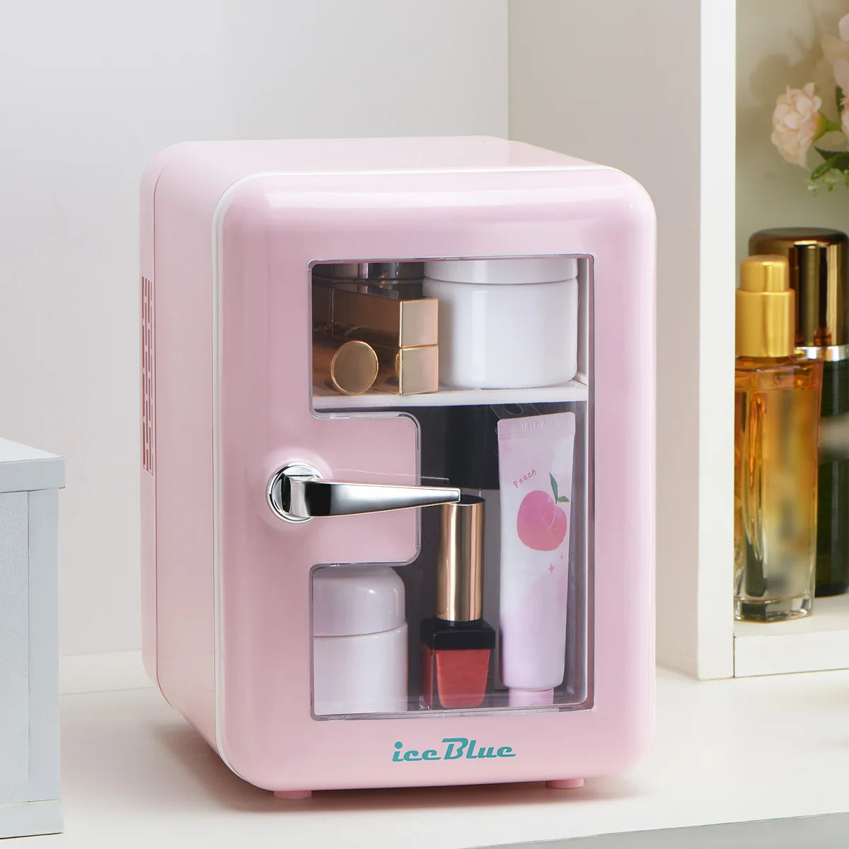 Complete Home And Apparel IceBlue Dual Use Mini Fridge