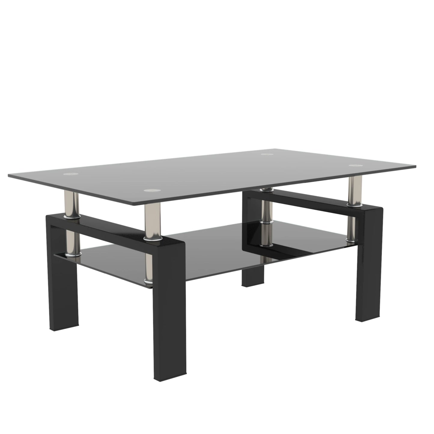 Hign-concerned Glass Coffee Table for Living Room Spaces