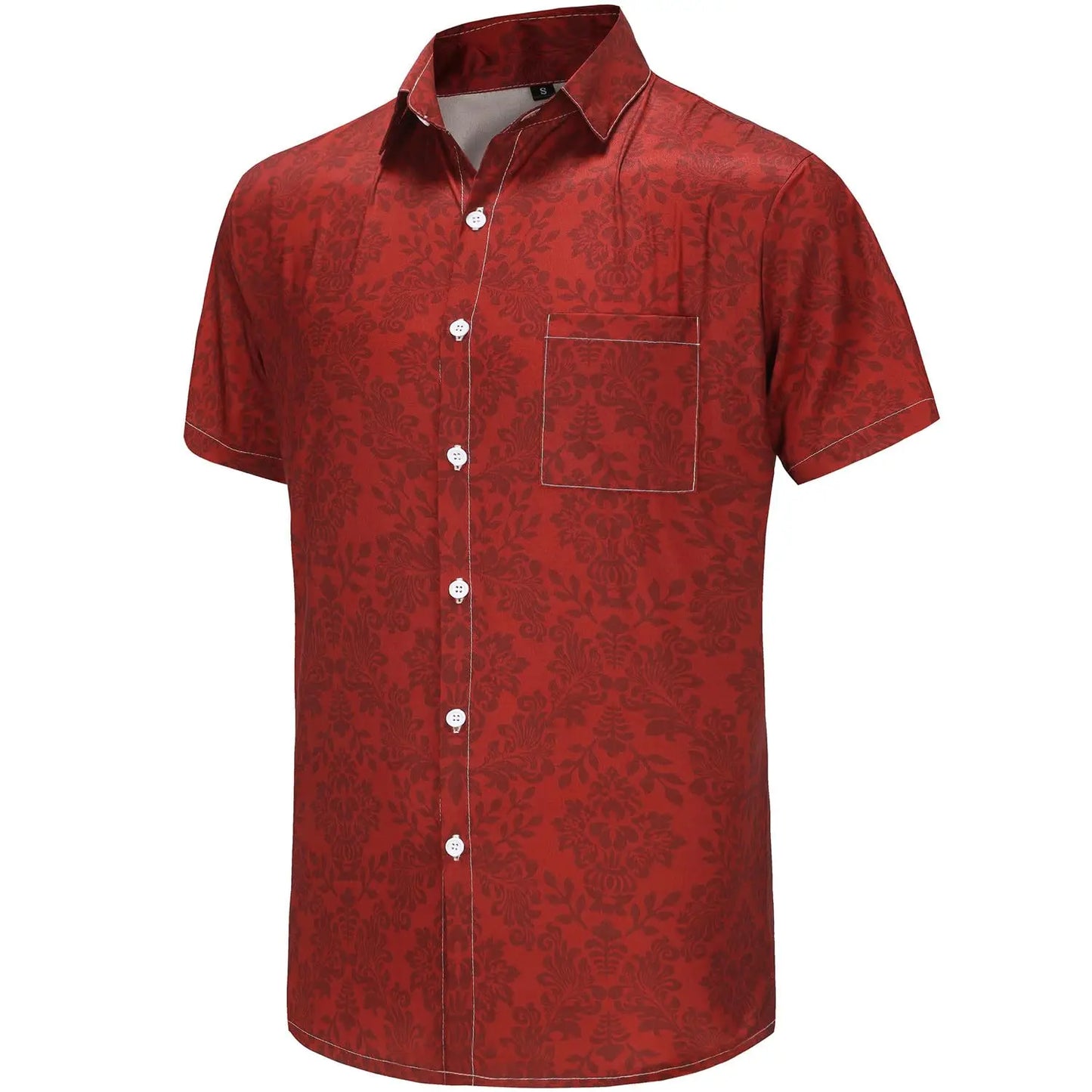 KYKU Funky Hawaiian Shirt for Men Palm Beach Vacation