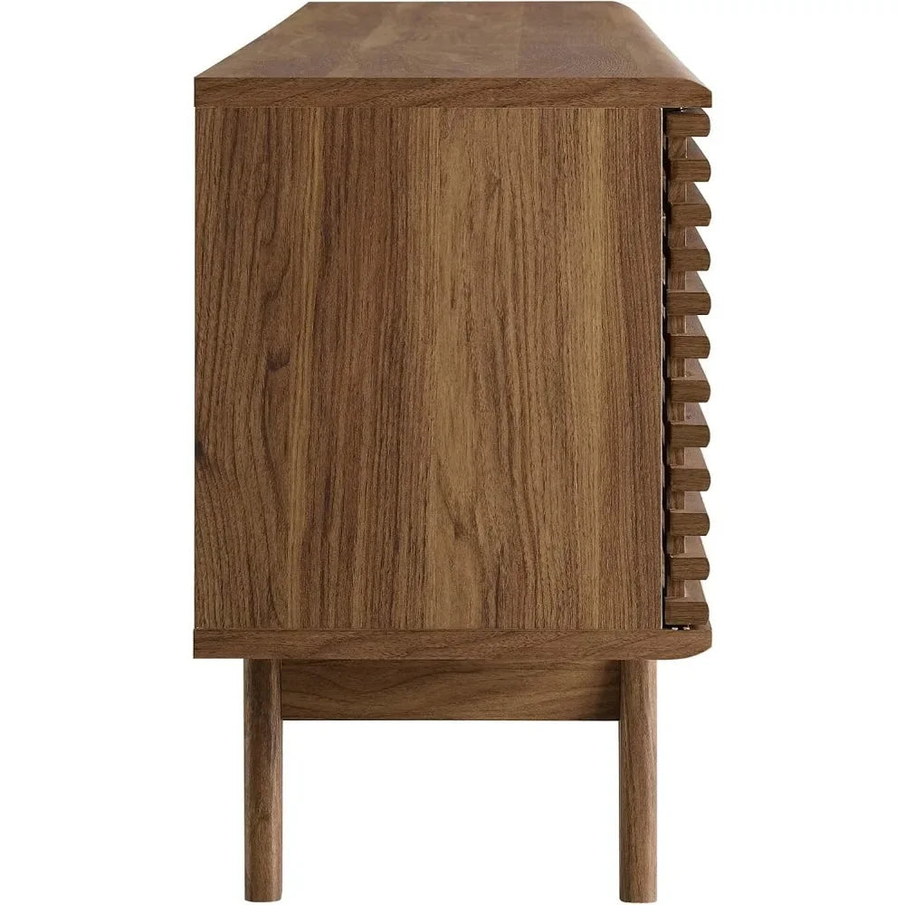 Mid Century Modern Low Profile Media Console TV Stand