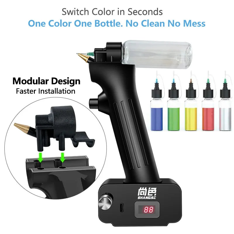SHANGSE Airbrush Kit Rechargeable Cordless Painting