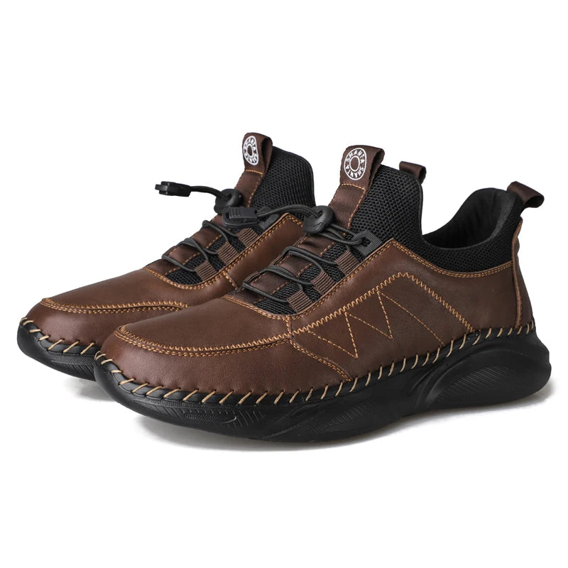 Handmade Leather Casual Men Shoes Design Sneakers Premium