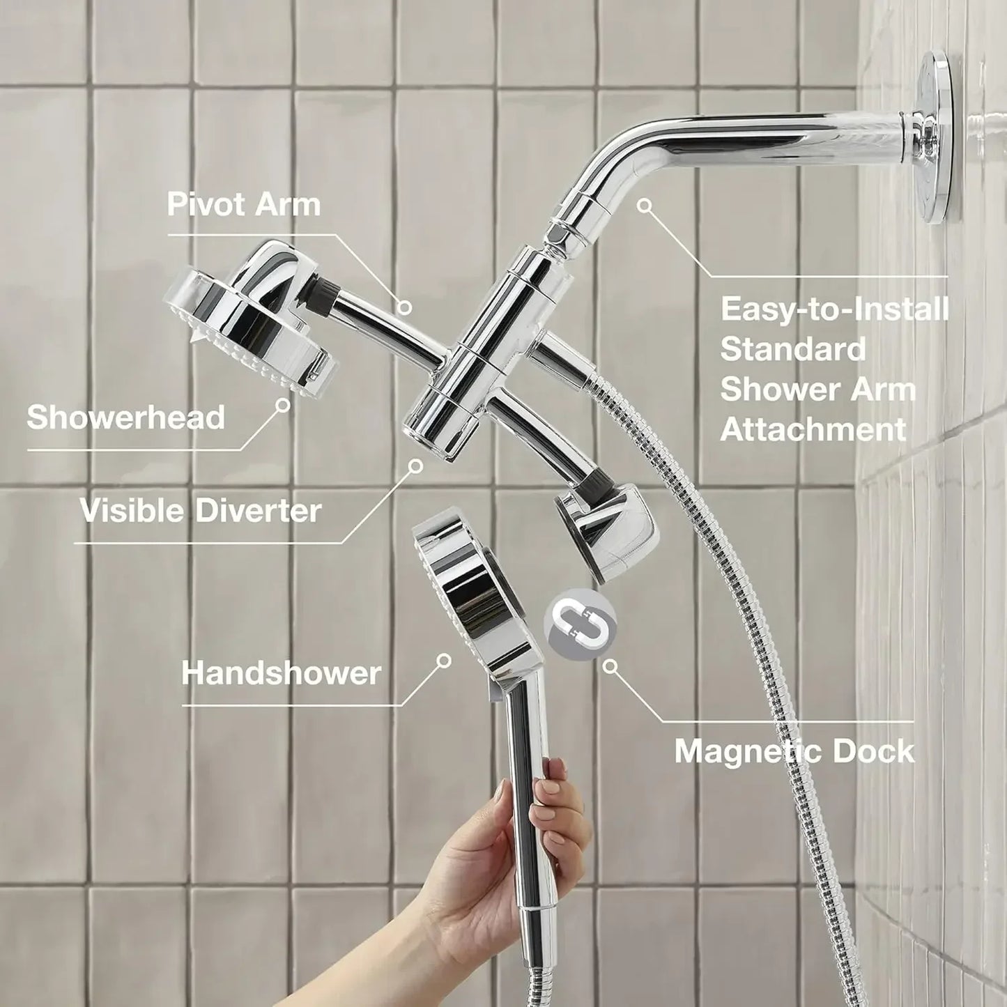 KOHLER Awaken 2 In 1 Shower Kit HandheldShower 2.5 GPM