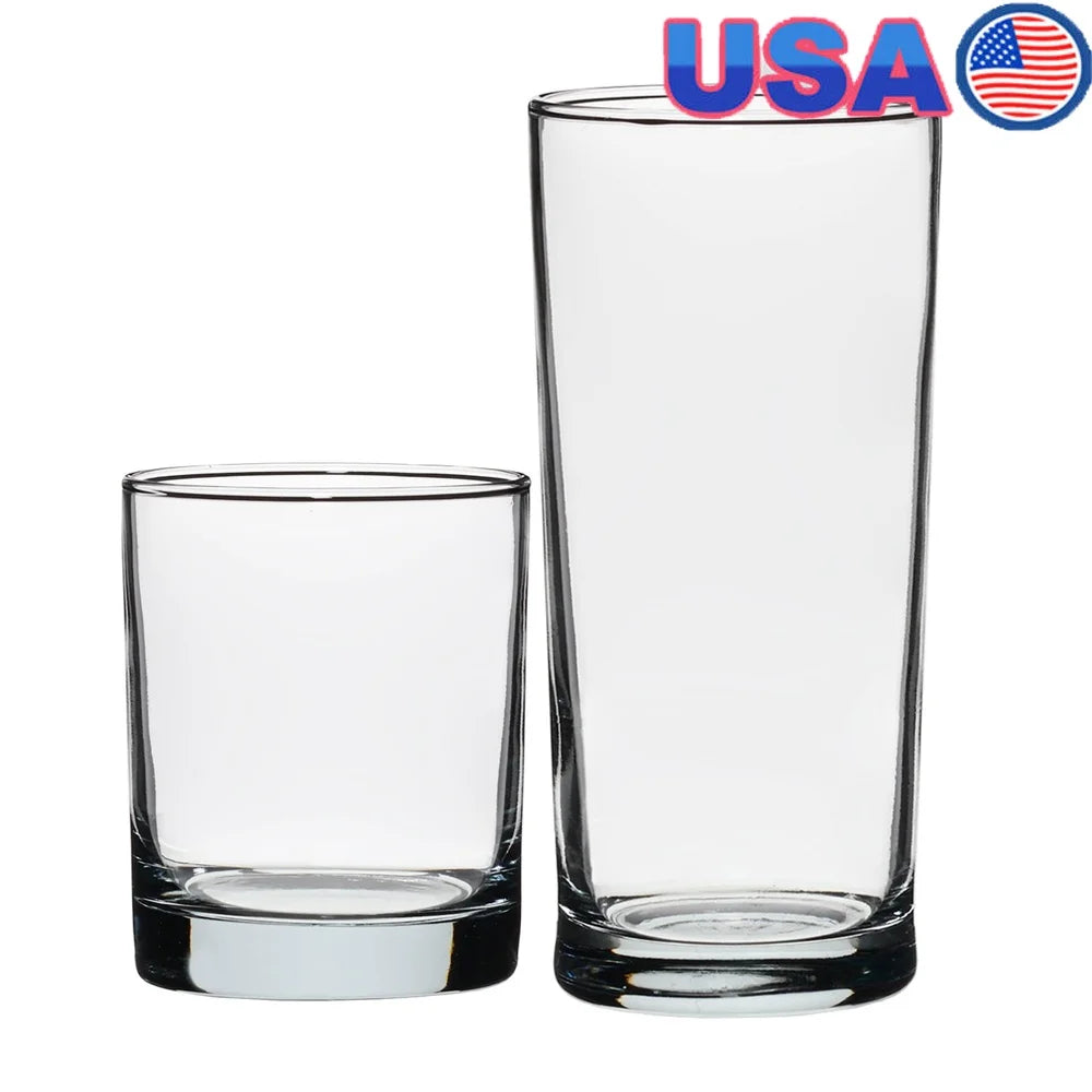 XMSJ Chelsea Drinking Glass Set Rocks And Tea Glasses