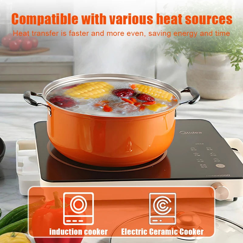 Feature 10 Piece Stainless Steel Cookware Set Nonstick