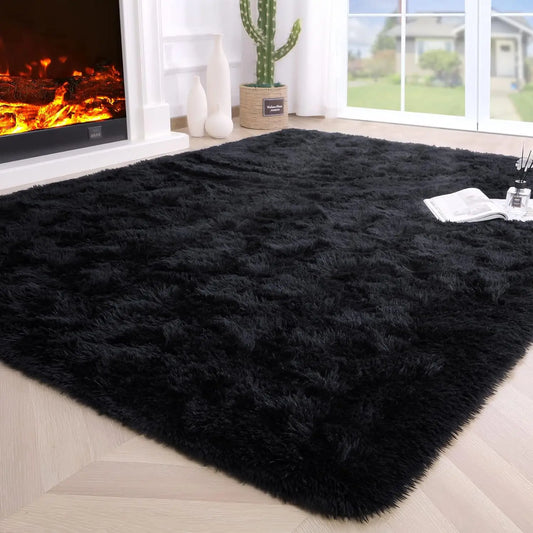 Aubusson Fluffy Area Rug For Bedroom And Living Room