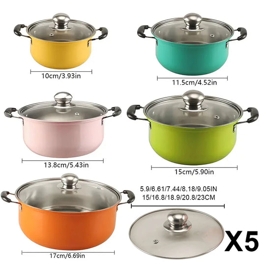 Feature 10 Piece Stainless Steel Cookware Set Nonstick