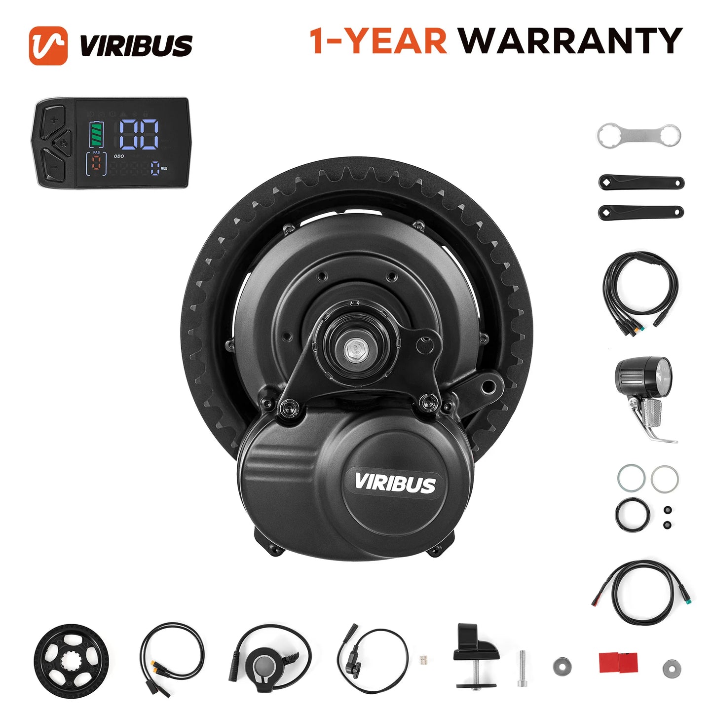 Compatible 36V 250W Mid Drive Motor Kit For DIY Conversion