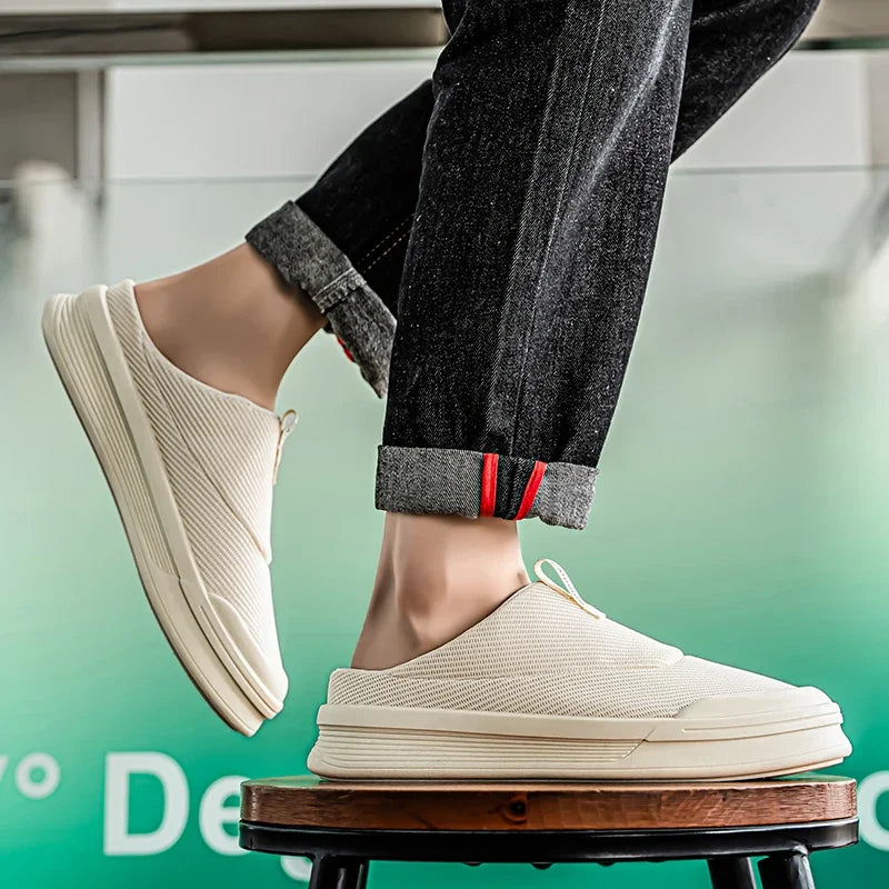 KUCLUTCN Mens Slippers Casual Summer Outdoor Comfort Shoes