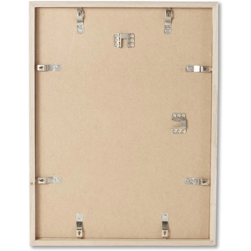 XMSJH Solid Oak Wood Picture Frame Wall Hanging 2 Pack