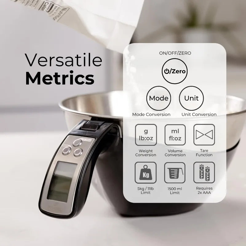 Hign-concerned Digital Kitchen Scale With Removable Bowl