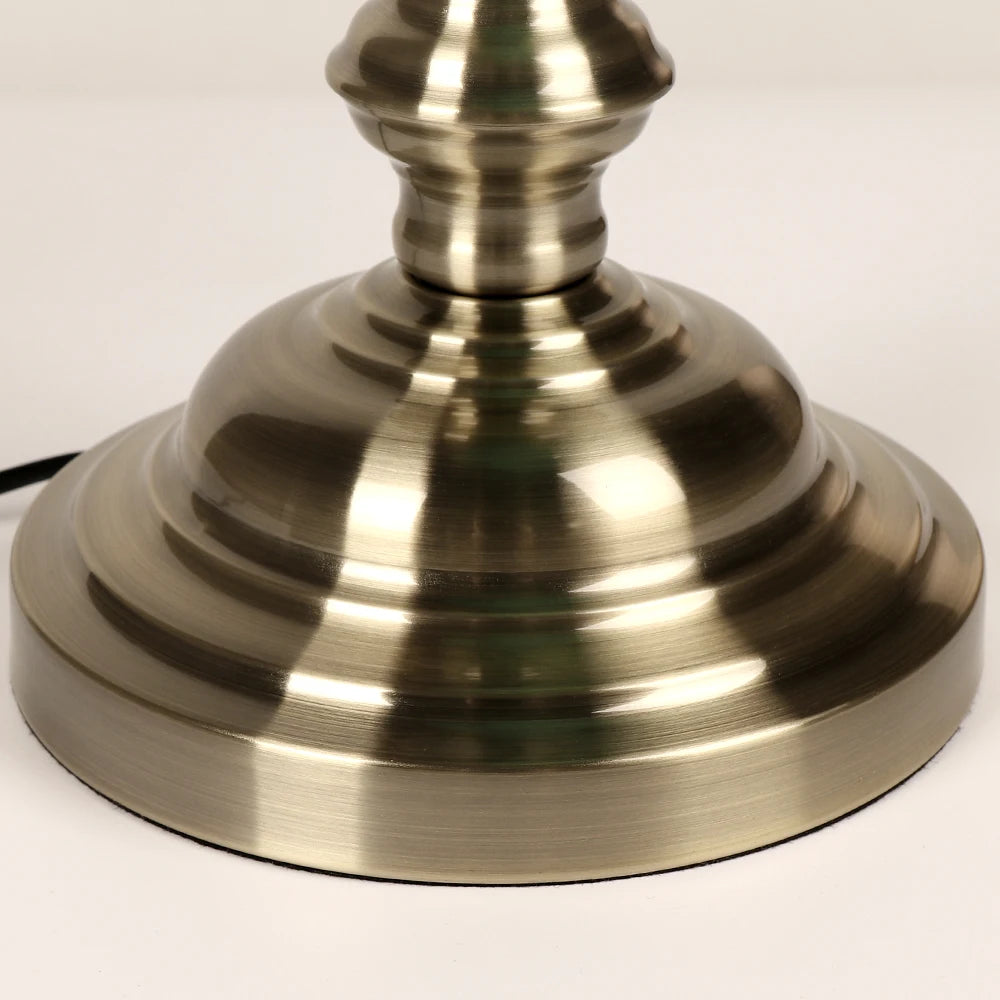 Newrays Vintage Glass Banker Lamp Zipper Switch Desk Light