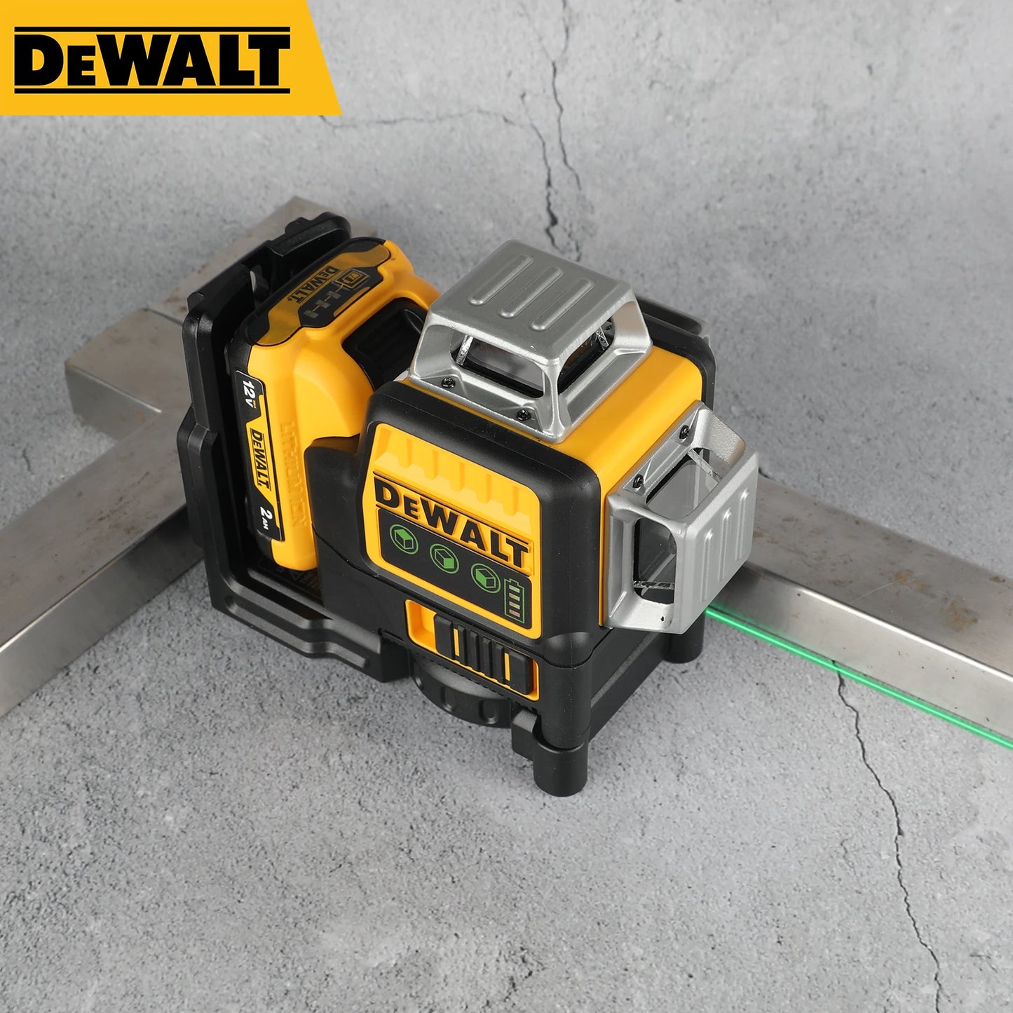 DEWALT DW089LG 12 Line Green Laser Level 360 Coverage