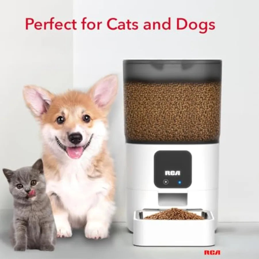 Smart Pet Feeder With WiFi App Control Rabbits Cats Dogs