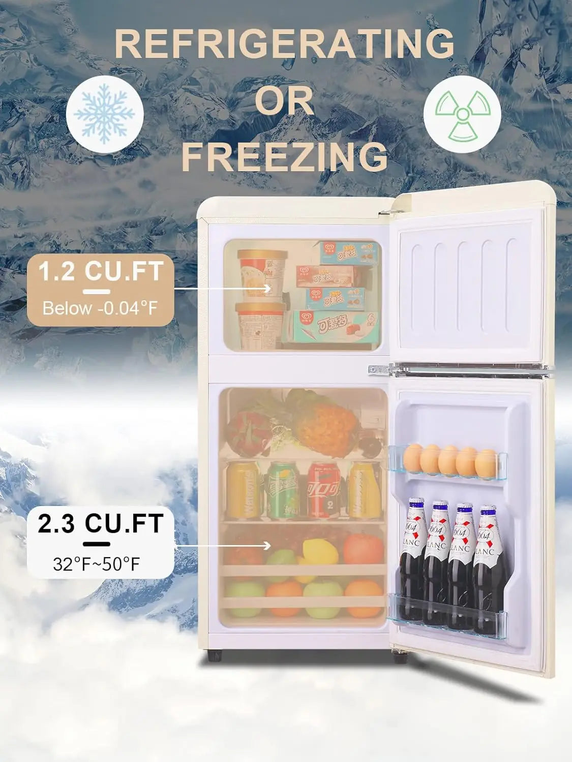 Complete Home And Apparel Krib Bling Compact Refrigerator