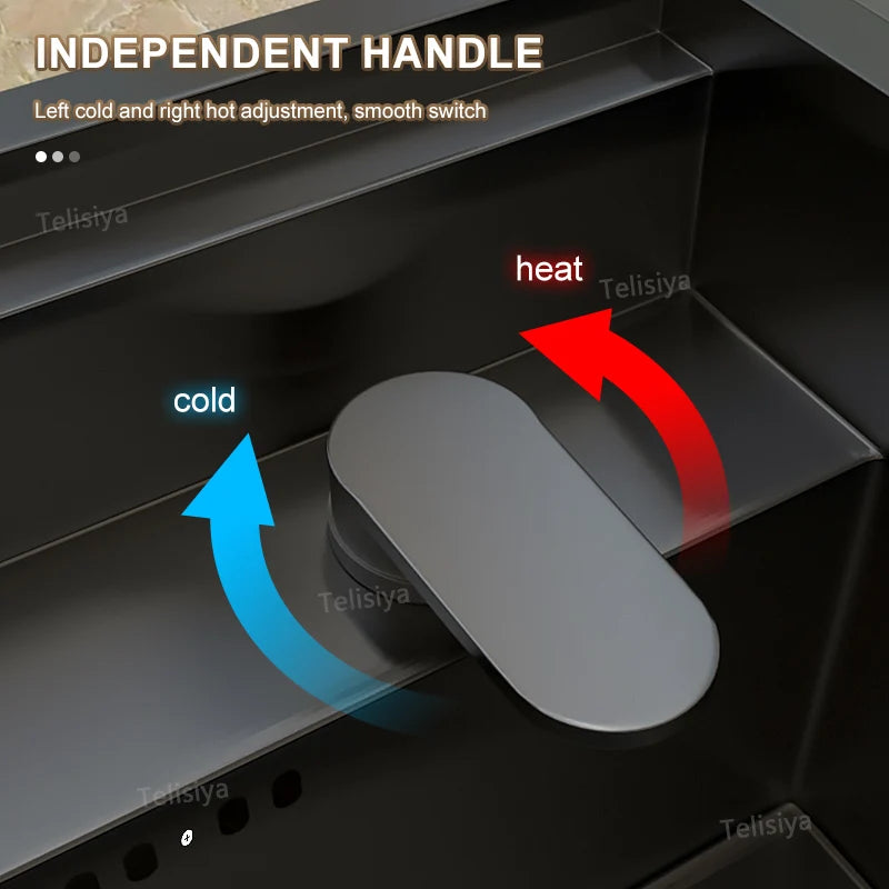 Telisiya Cup Washer Hidden Sink Stainless Steel Basin