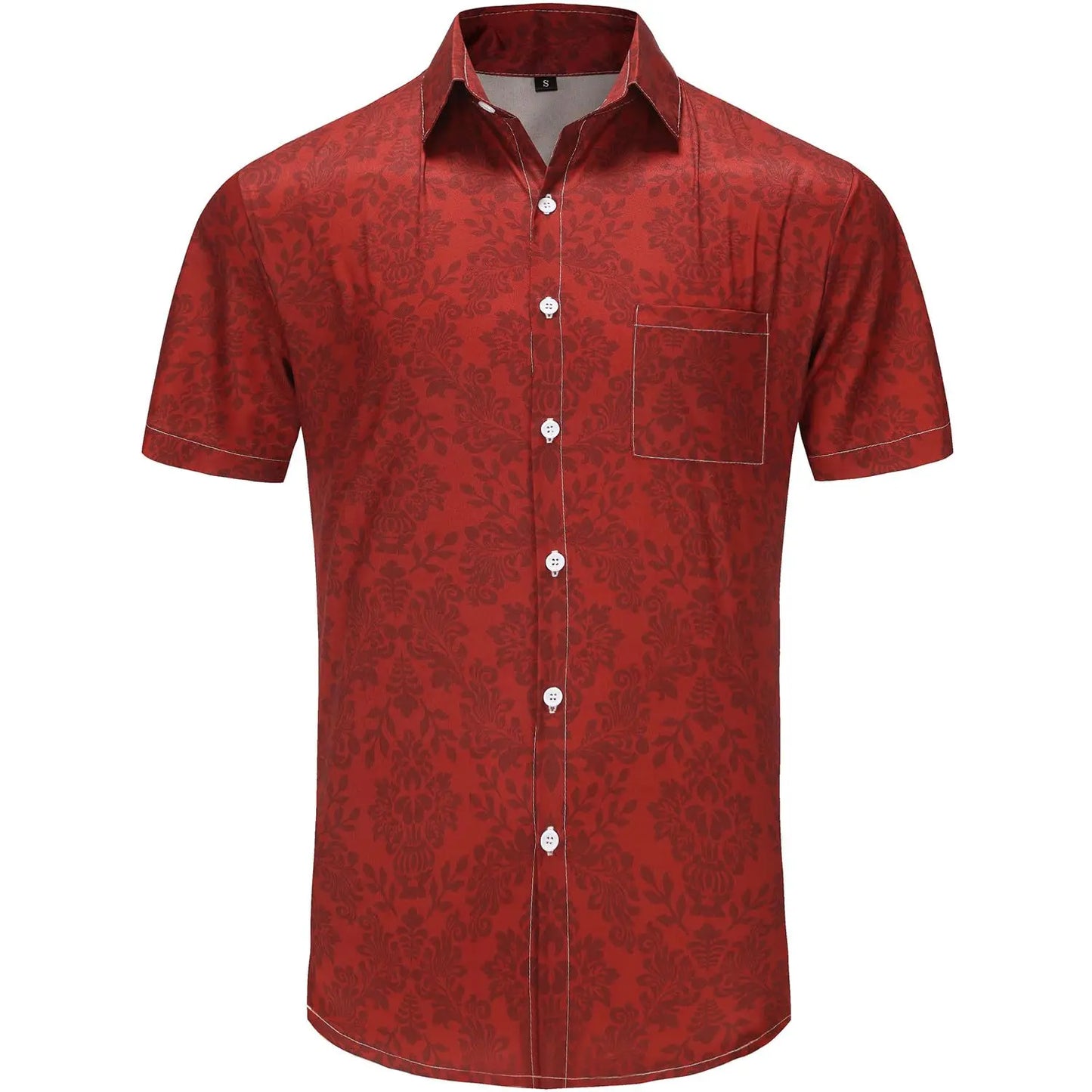 KYKU Funky Hawaiian Shirt for Men Palm Beach Vacation