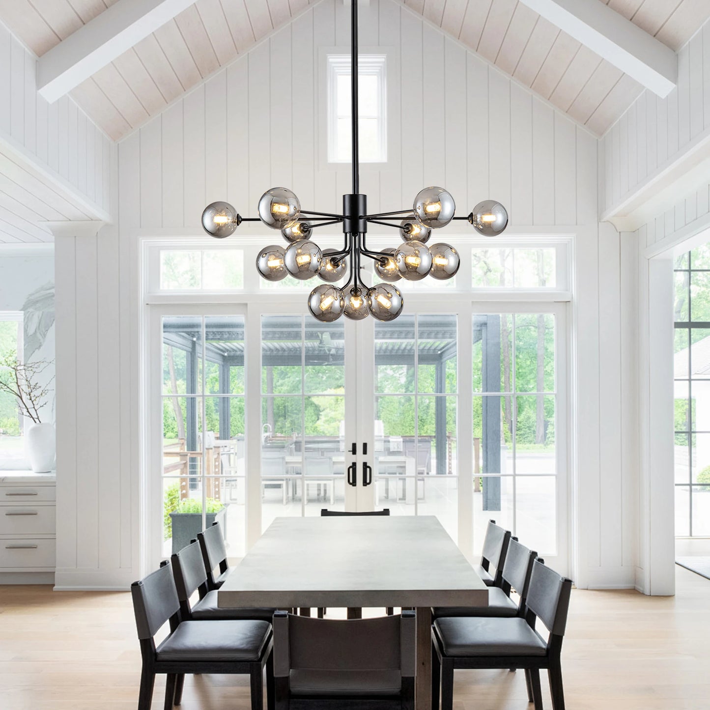15 Light Sputnik Chandelier Modern Mid Century Pendant