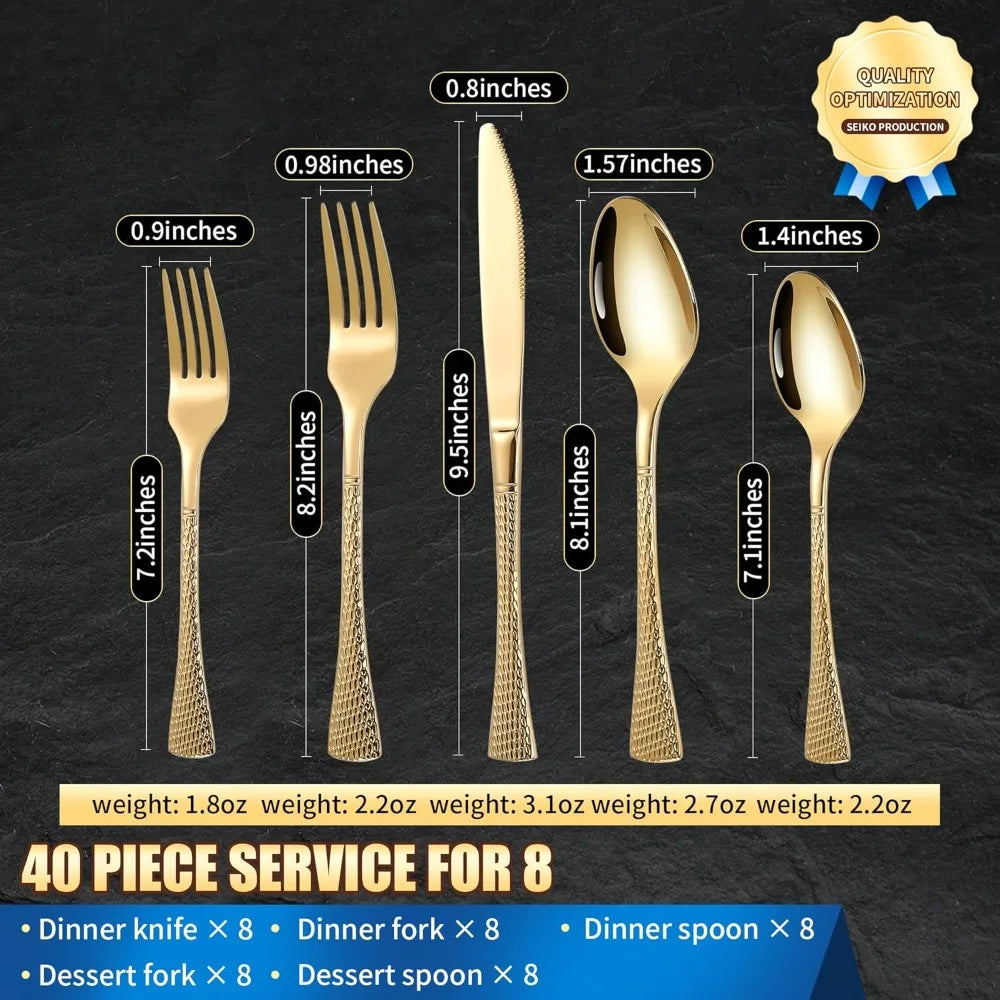 Stainless Steel Cutlery Set For 8 With Polished Finish