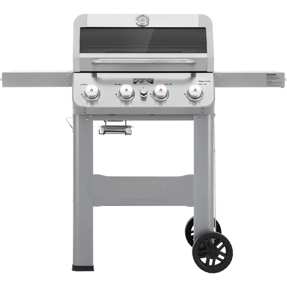 Four Burner Liquid Propane Grill With Clearview Lid