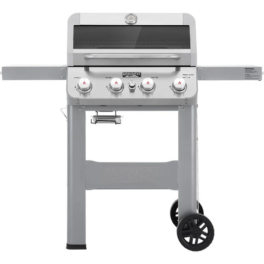 Four Burner Liquid Propane Grill With Clearview Lid