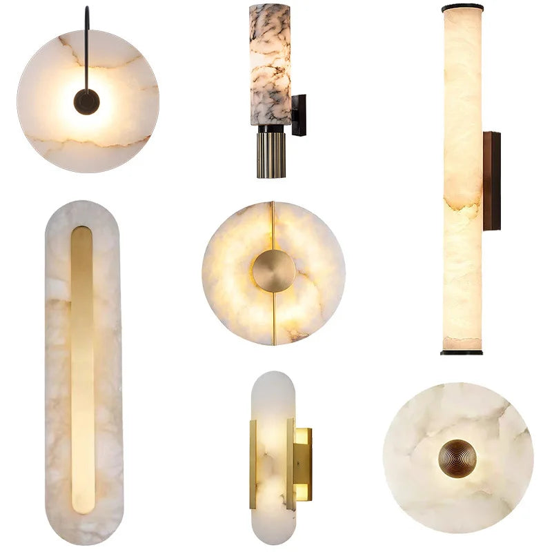 Nordic Marble Wall Lamp LED Sconce For Living Room