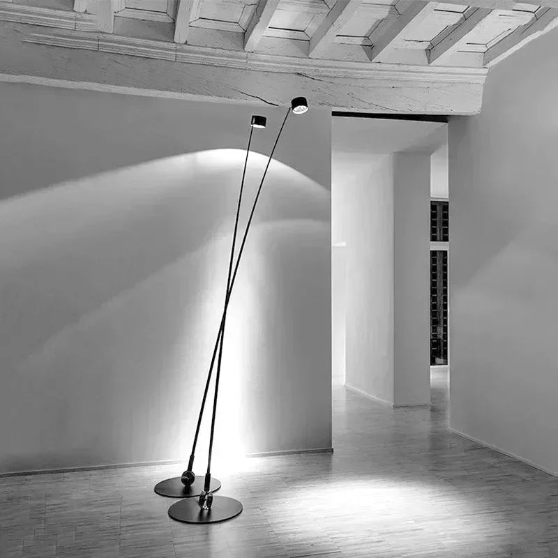 Minimalist Floor Lamp With Long Arm Led Light For Living