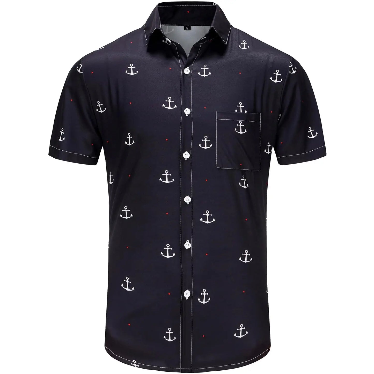 KYKUCN Funky Hawaiian Shirt For Men Palm Beach Vacation