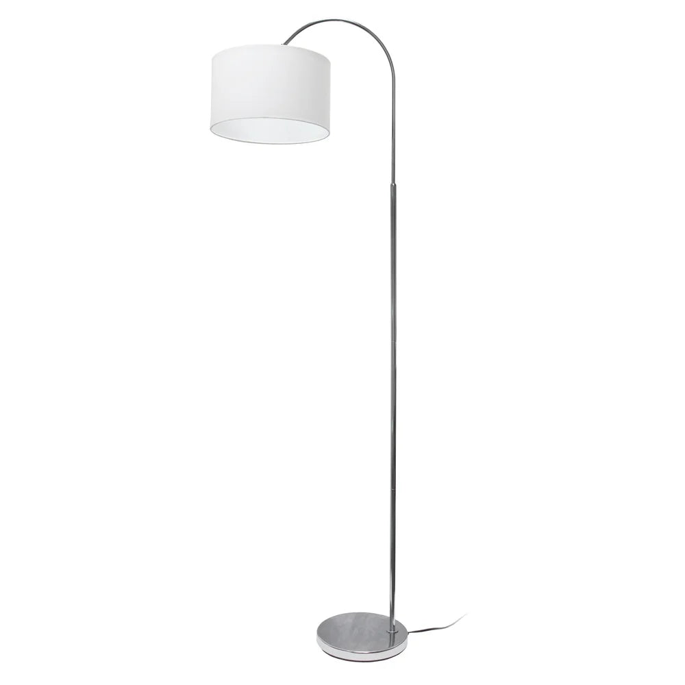 XMSJ Arched Floor Lamp With Drum Shade 100W Foot Switch
