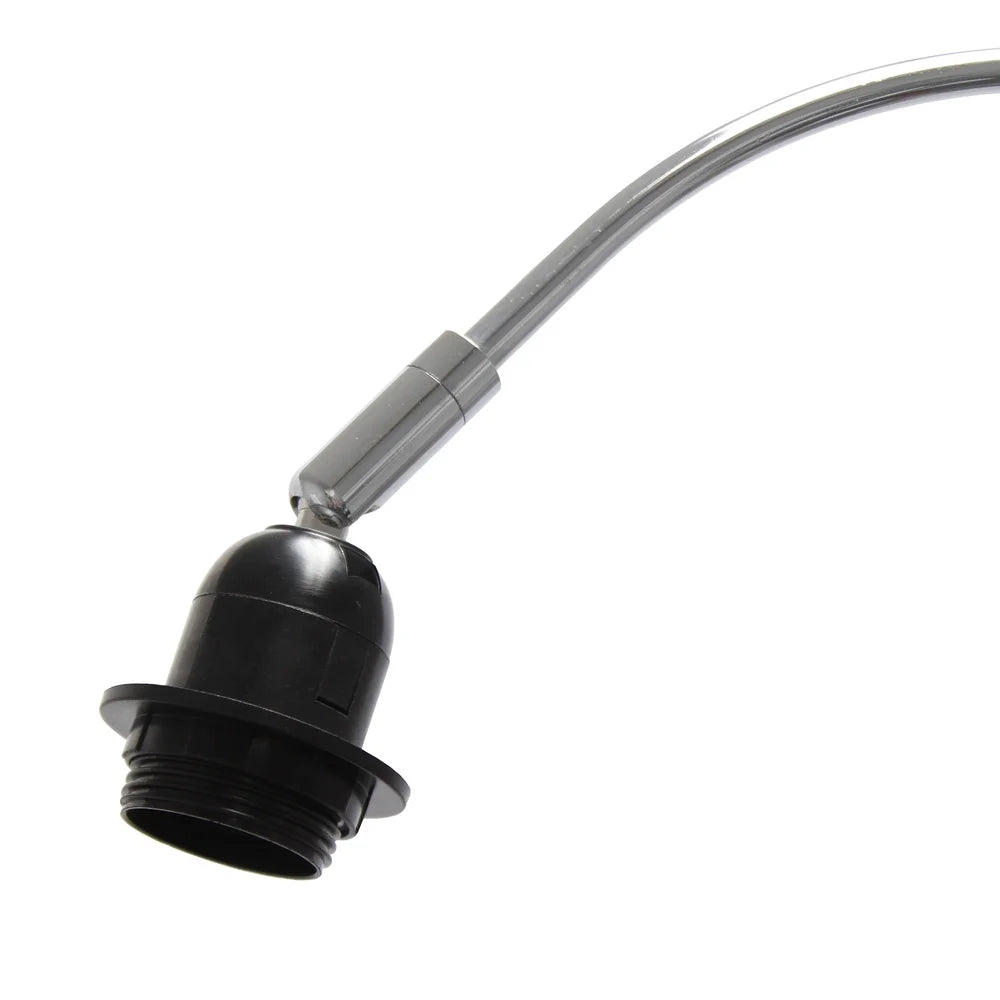 XMSJ Arched Floor Lamp With Drum Shade 100W Foot Switch