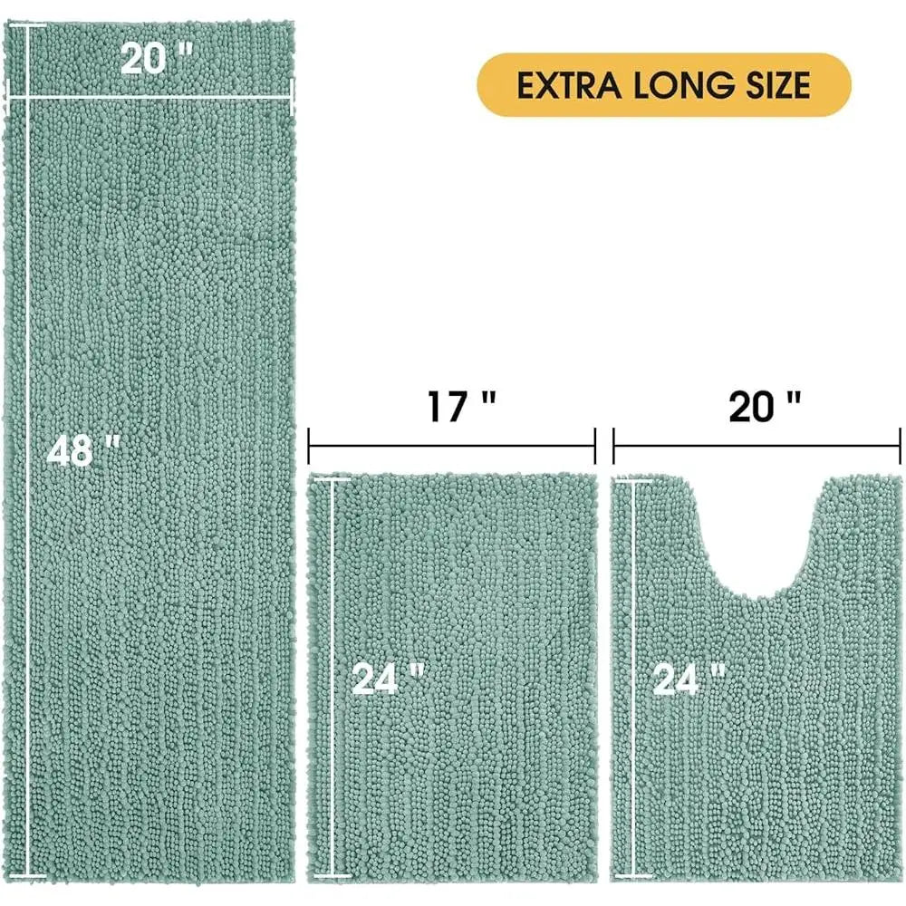Complete Home And Apparel DUTRIEUXCN Chenille Bath Rug Set