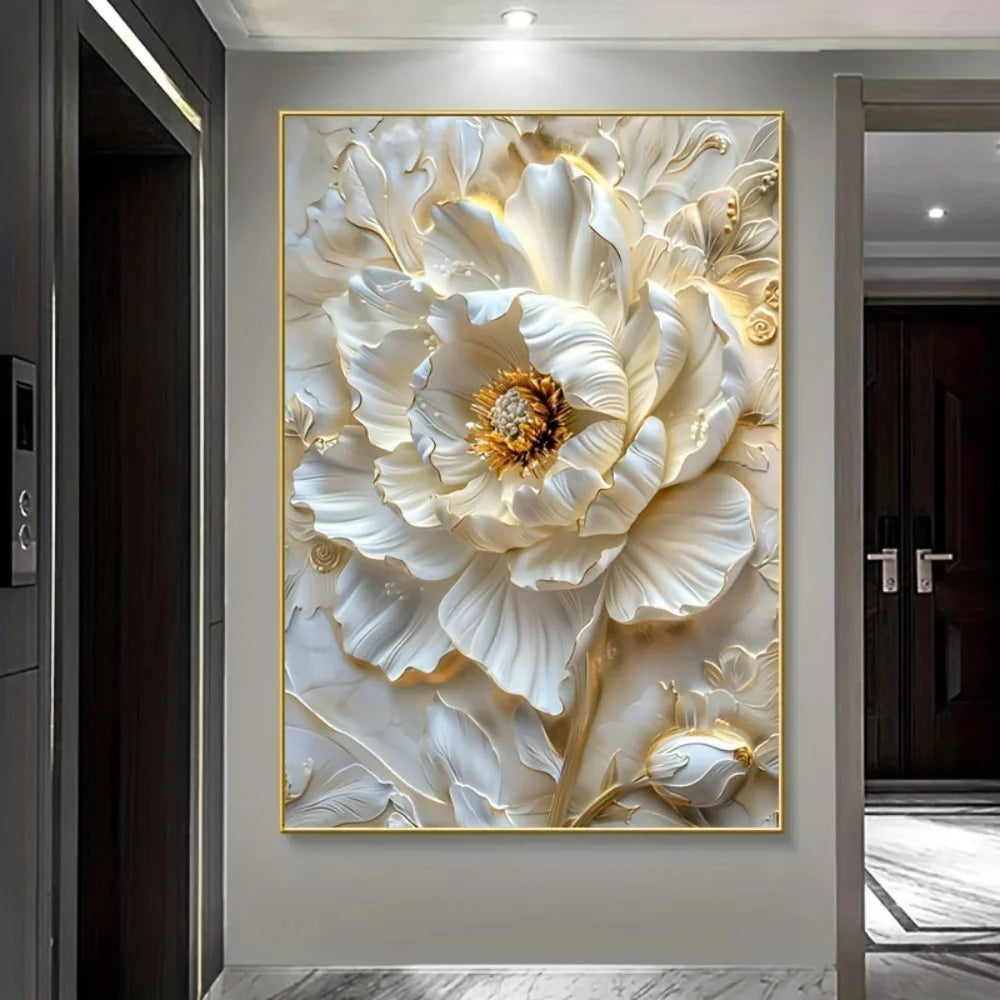 Hign-concerned Abstract Floral Canvas Prints Wall Decor