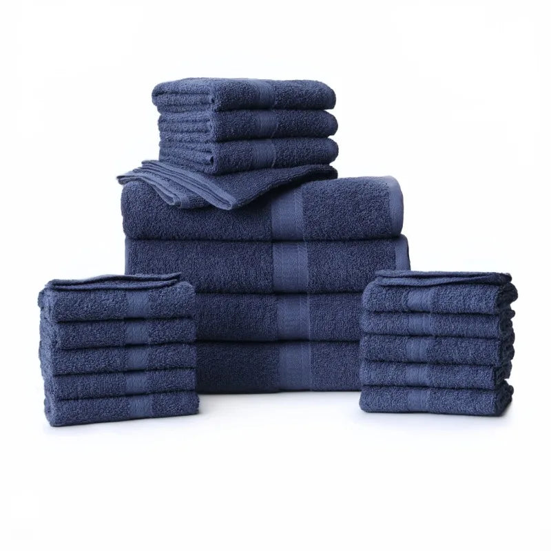 Guangdong Cotton Towel Set 18 Piece Soft And Absorbent