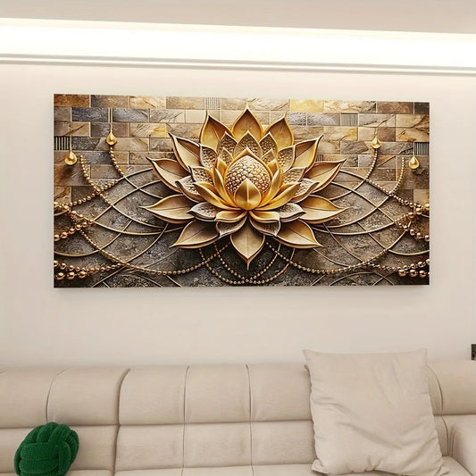 Elegant Abstract Floral Canvas Art For Interior Decor