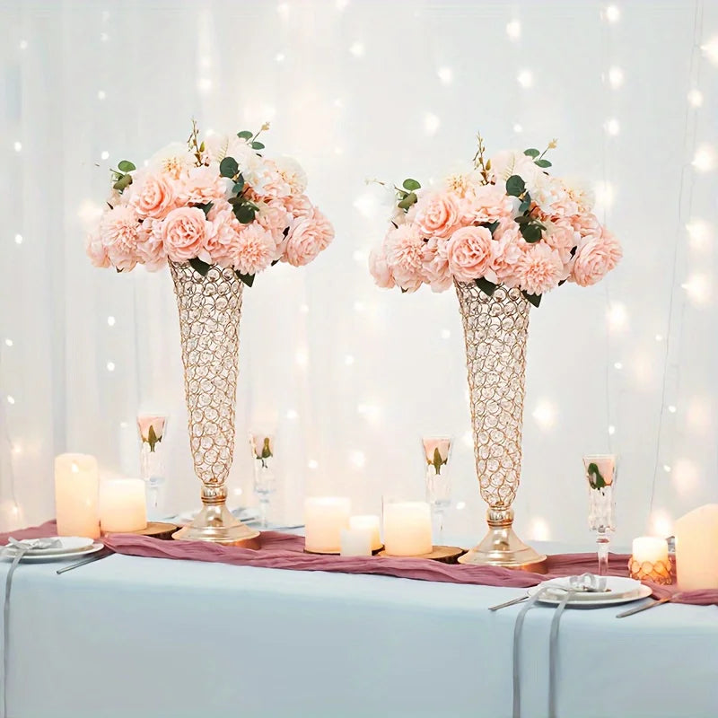 Complete Home and Apparel Crystal Vases Centerpiece Decor