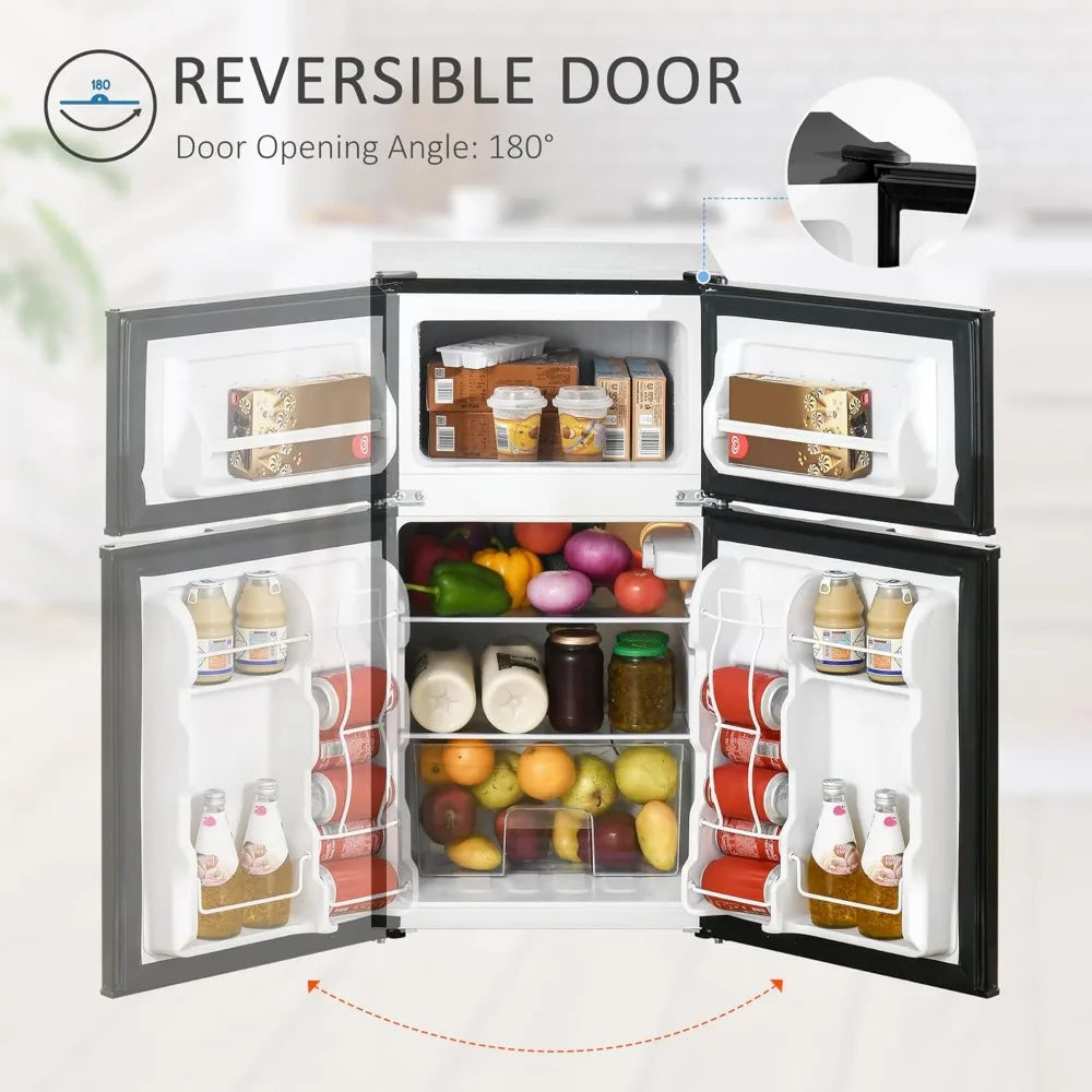 Complete Home and Apparel Mini Fridge With Freezer Shelves