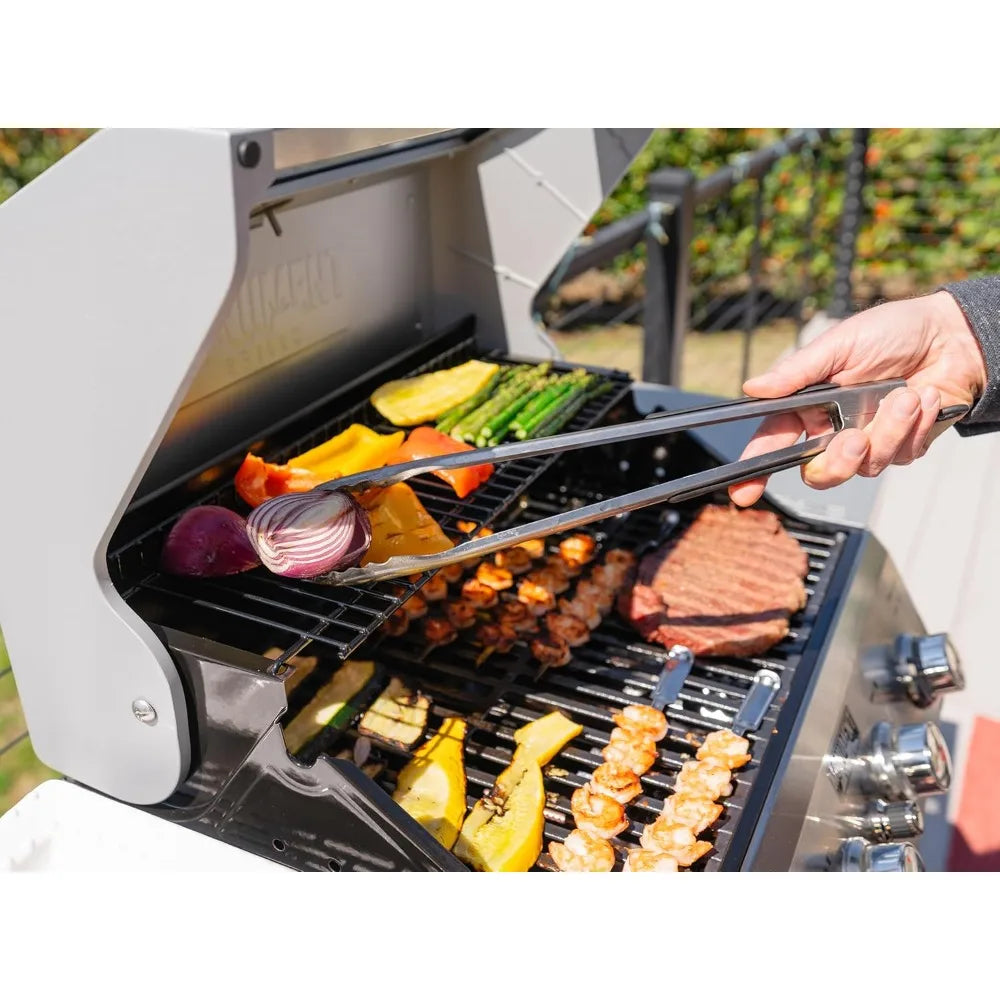Four Burner Liquid Propane Grill With Clearview Lid