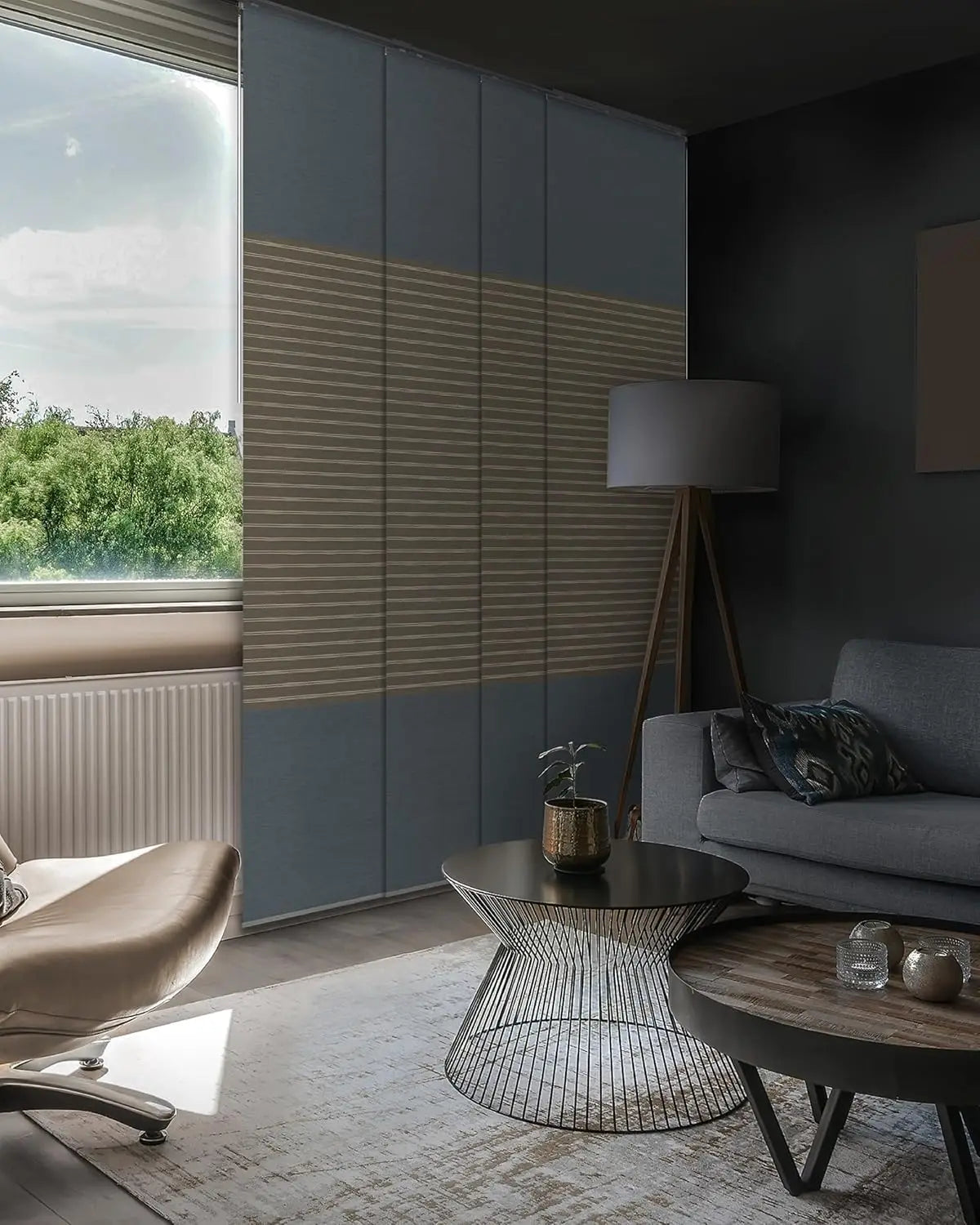 Blackout Adjustable Vertical Blinds Privacy Shades Patio