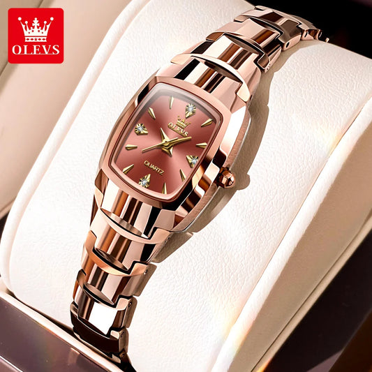 OLEVS 7006 Women Watch Diamond Tungsten Steel Quartz