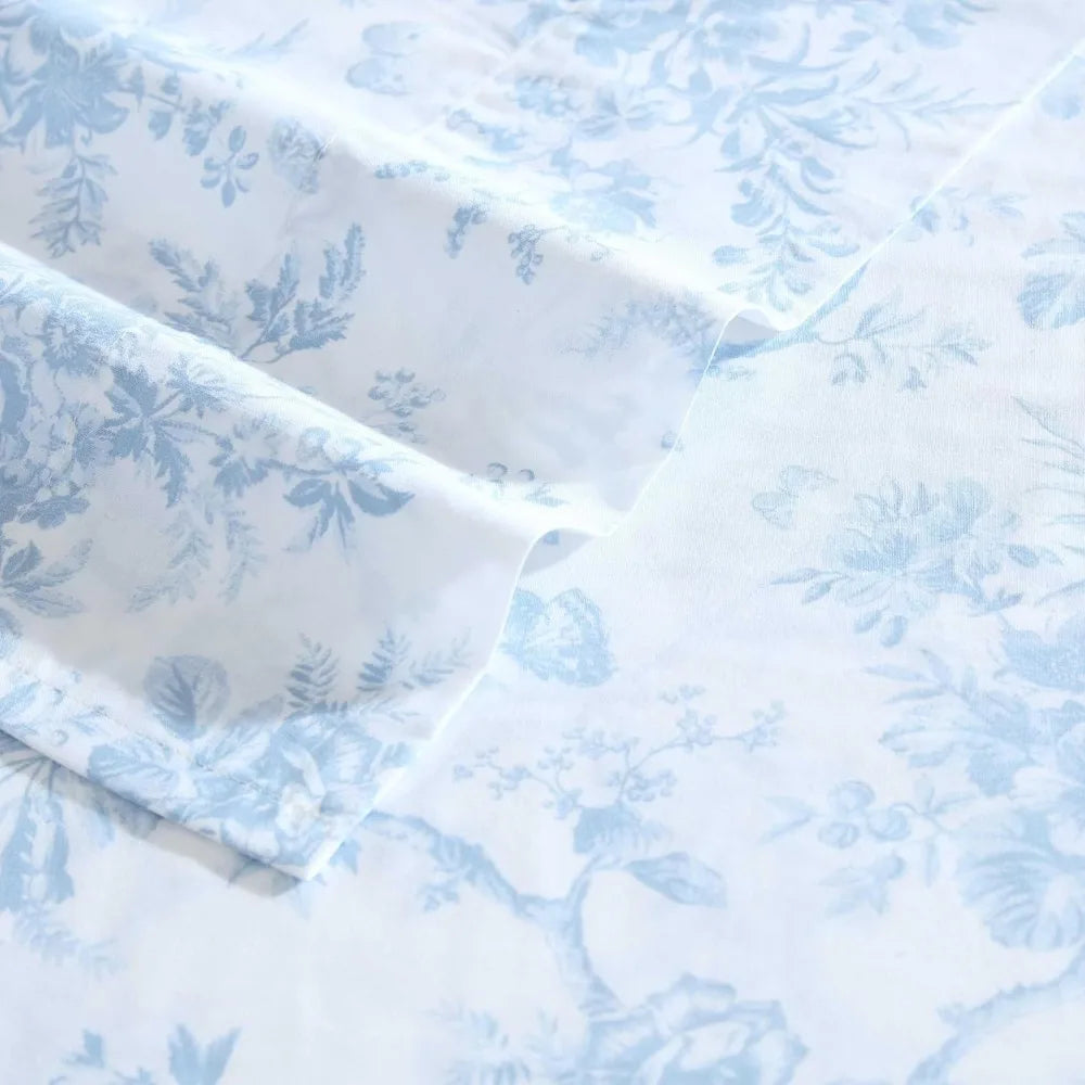 Laura Ashley Cotton Percale Bedding Set With Pillowcase