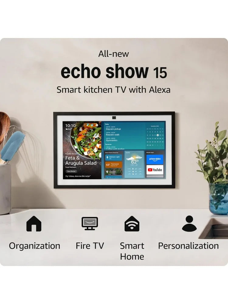Amazon Echo Show Smart Kitchen Display With Alexa Guard