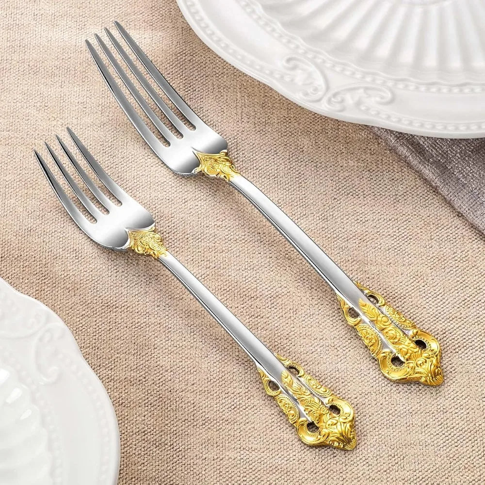 Elegant Stainless Steel Flatware Set Polished Finish