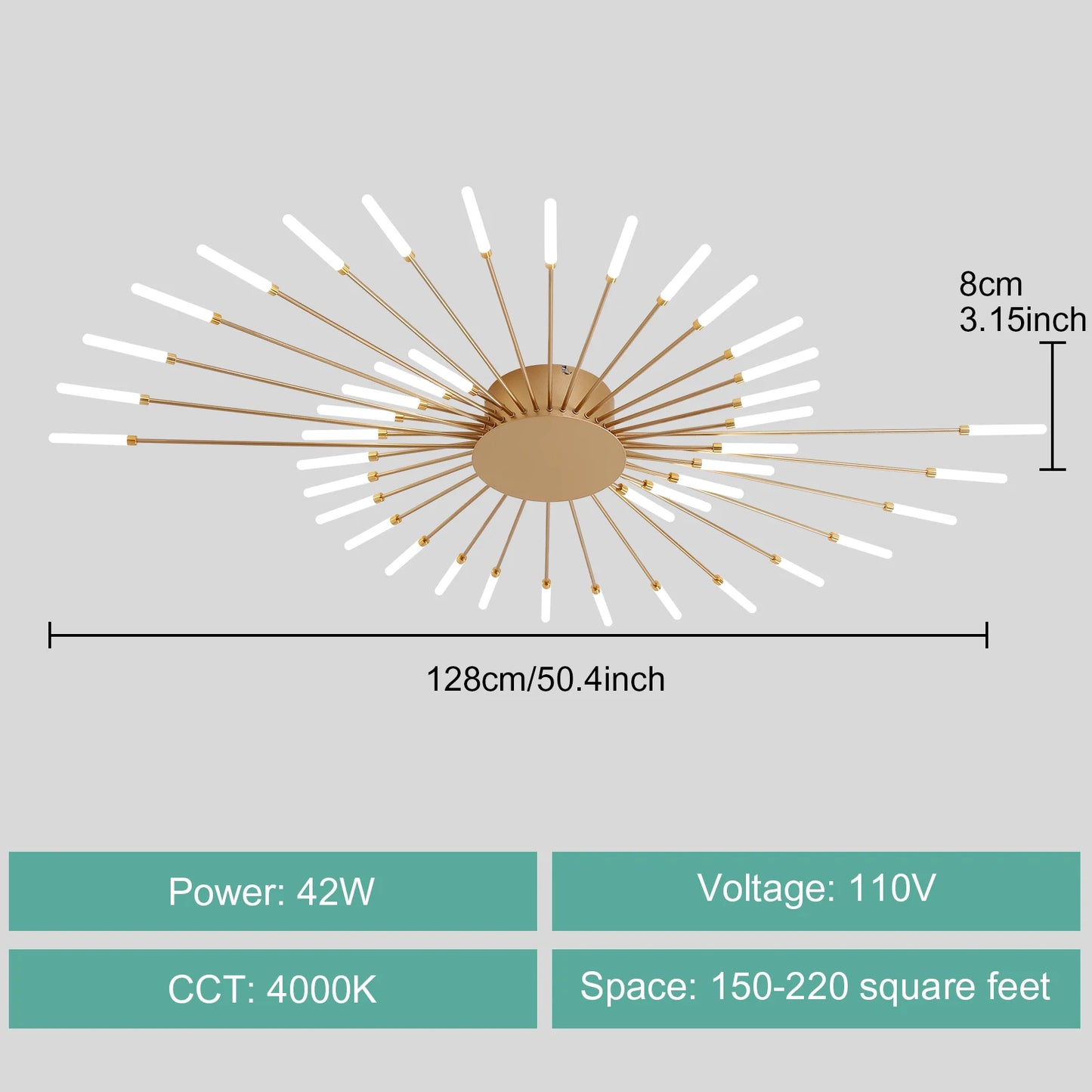 LED Ceiling Light For Living Room And Bedroom AC 90 260V