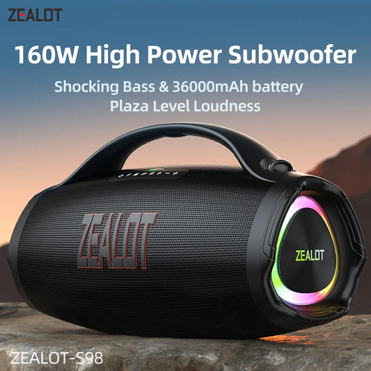 Zealot S98 Portable Bluetooth Speaker 160W Waterproof TWS