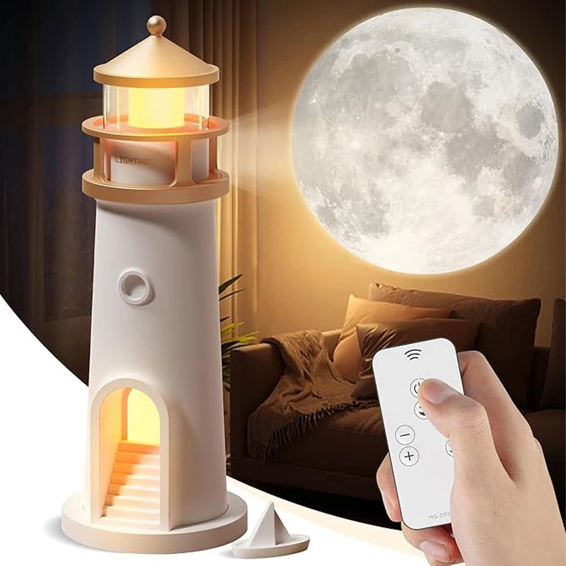 Lessdot Moon Lamp Lighthouse Night Light Bluetooth Music