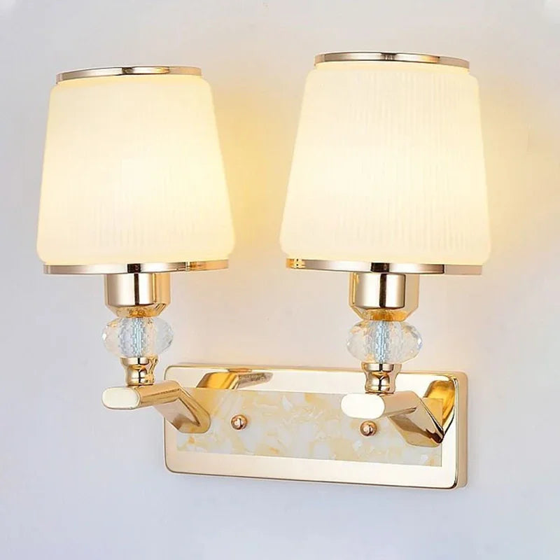 Modern Minimalist Crystal Bedside Wall Sconce Lamp E14 12W
