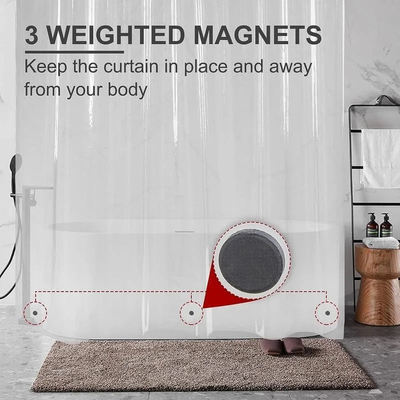 Craft Of Weaving Extra Long Shower Curtain Liner Waterproof