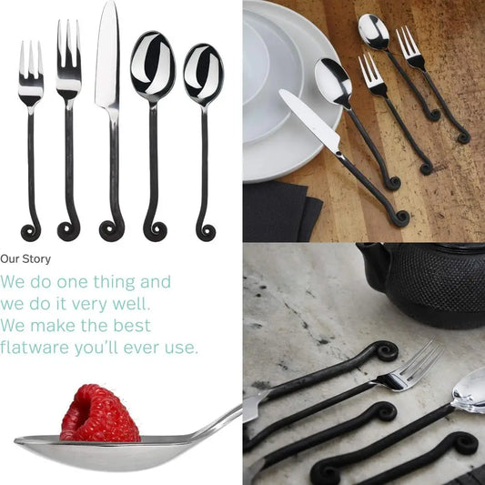 Treble Clef Stainless Flatware Set Knife Fork Spoon